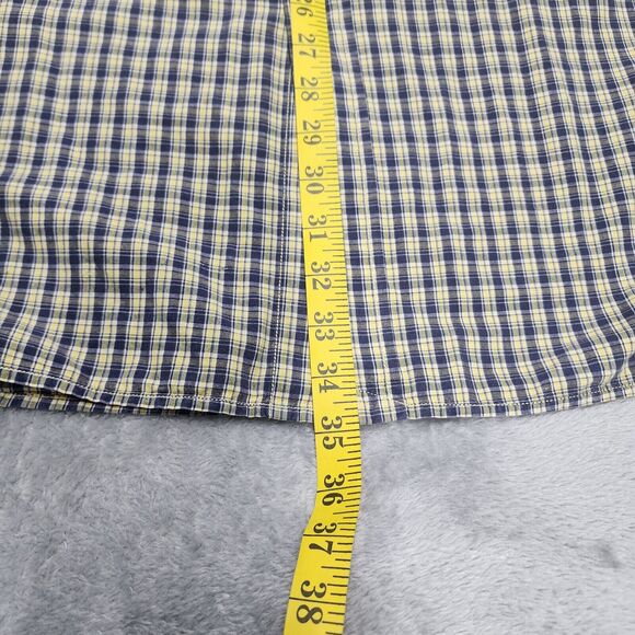 Polo Sports Sportsman Ralph Lauren Men's Yellow Blue Plaid Button Up Size XL - Picture 8 of 13